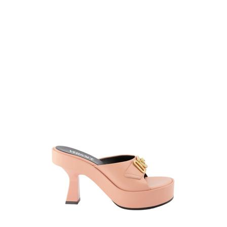 Versace Heeled Mules rosa, Dam Högklackat, Dam, Storlek: 36 EU