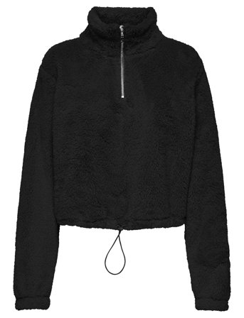 Only Play Onpcas-Fluf Hn Hz Ls Short Swt - Black - XL