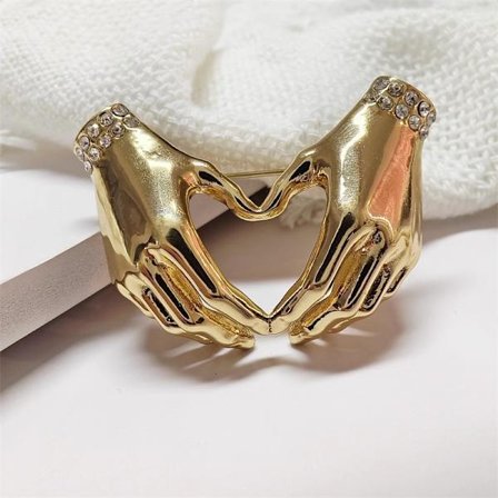 Nischad high-end ljuskänslig oregelbunden brosch dubbelanvändningsbrosch legering glansig personlig klädtillbehör