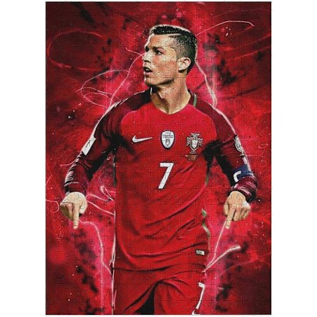 Ronaldo Voksne Børn Puslespil Fodboldspiller Træpuslespil Pædagogisk Legetøj Spil Familiedekoration, Træpuslespil Til Voksne Og Børn, Unik