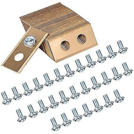 30-pak titan udskiftningsblade til Worx Landroid robotplæneklippere - titanblade og forbedrede skruer til Worx Landroid robotplæneklippere