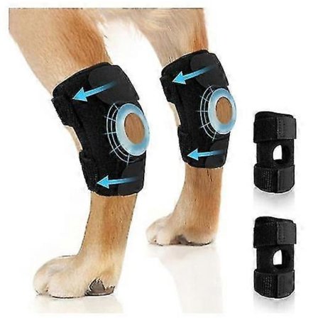 1 Pari koiran polvituki takajalalle, kinner- ja nilkkatuki repeytyneelle ACL:lle ja CCL:lle, koiran takajalan nivelpuristuspakkaus [DB]