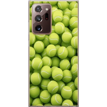 Kompatibel Mobilcover til Samsung Samsung Galaxy Note20 Ultra Mønster af grønne tennisbolde i høj detalje, sporty motiv med gentagende tekstur og s