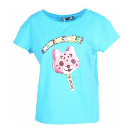 Love Moschino T-Shirt Blå, Dame