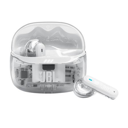 JBL - Hodetelefoner in-ear Tune Beam 2 - Ghost White Hvit