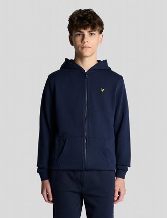 Lyle & Scott Zip Through Hoodie - Navy - 152-158