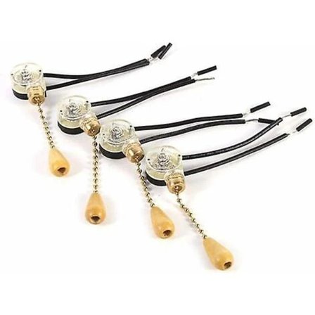 Kraftig lysdæmperkontakt, universel trækkontakt, bord 4 stk.