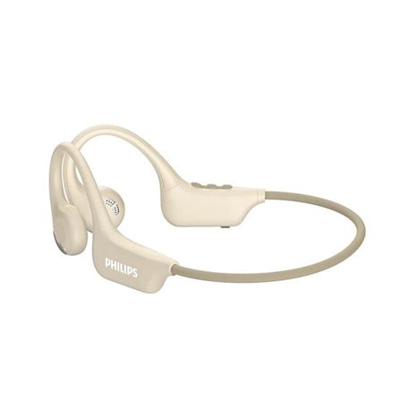 Philips Avokorvaiset langattomat urheilukuulokkeet, joissa on AI-mikrofoni ja IPX4-luokitus - Valkoinen