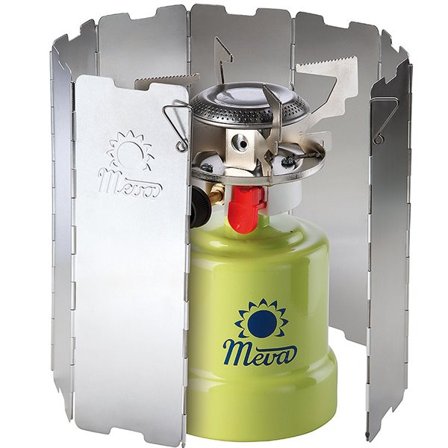 Tuulisuoja retkikeittimen polttimelle - hopea