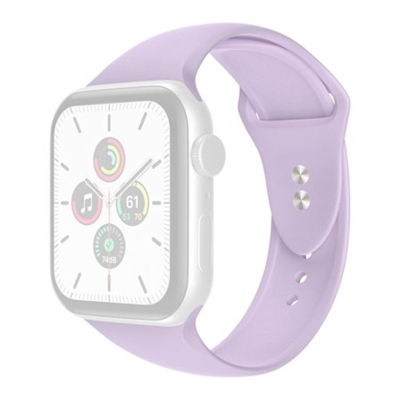 Apple Watch Series 8 (45mm) / Watch Ultra enkelt klockarmband i silikon - Ljuslila