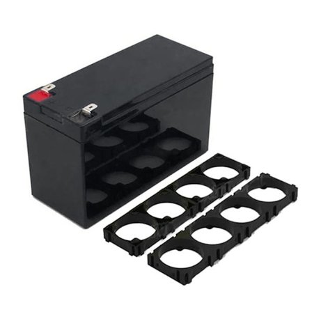 Alsidig ABS batteribeskytter med 32650/32700 rack Praktisk ABS batteriholder