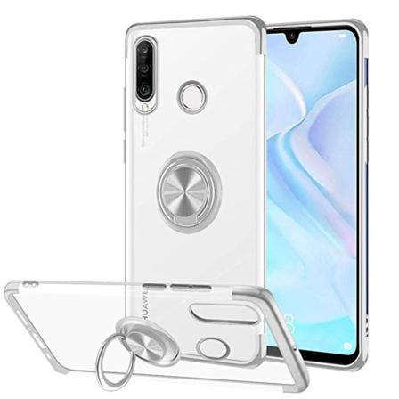 Huawei P30 Lite - Tehokas Floveme-kotelo sormustelineellä Svart