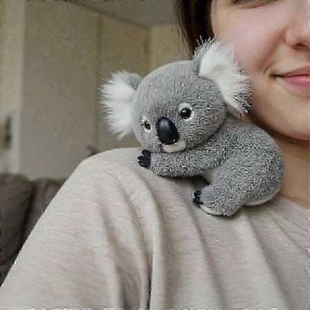 Koaly Plys Emotionel Støtte Ledsager med Realistiske Naturlige Bevægelser for Komfort og Helbredelse