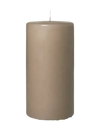 Church Pillar Candle Beige Broste Copenhagen