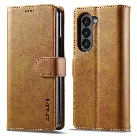 LC.IMEEKE Plånboksfodral Samsung Galaxy Z Fold 6 Cognac