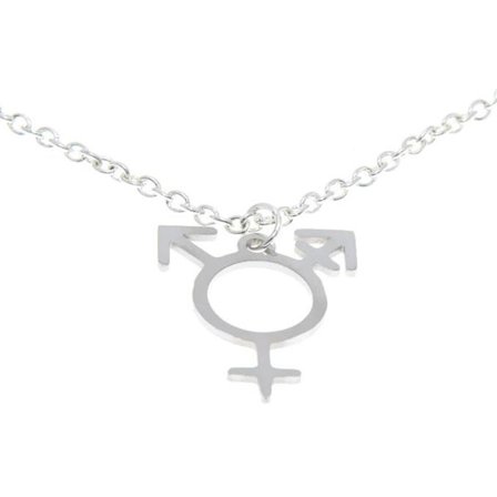 Choker - Transgender Symbol - Pride - Stainless Steel