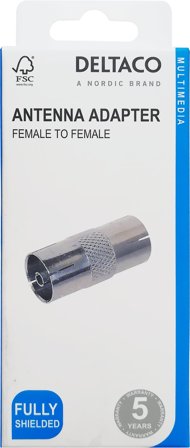 Deltaco IEC antenna female - female