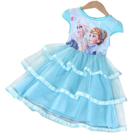 Barn Flicka Frozen Princess Fancy Dress Halloween Cosplay Kostym