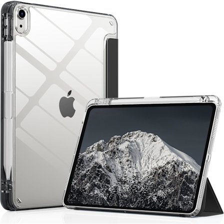 Fodral för iPad Air 6:e 5:e 4:e generationen 10,9 tum, med plats för penna, svart