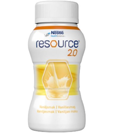 Resource 2.0 næringsdrikk vanilje 4x200 ml