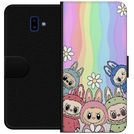 Kompatibelt Plånboksfodral till Samsung Samsung Galaxy J6+ Regnbage