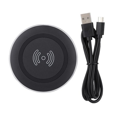 U7 QI-certifierad ultratunn trådlös laddare för telefon och surfplatta med snabbladdningsdocka (WiFi)