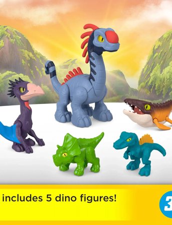 Imaginext Imaginext Jurassic World Rebirth Set With 6 Action Figures, Launcher & Accessories - Multi/patterned - ONE SIZE
