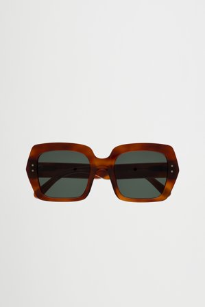 Kaia Amber - green solid lens