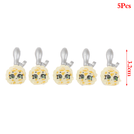 5 St Dollhouse Scen Dekoration Mini Glass Uttryckssked