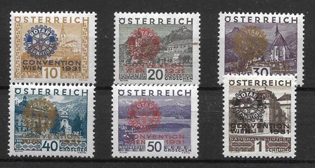 Østrig 1931 - AFA 432-437 - Ubrugt