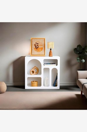 Hanah Home - SidebordAspe - Hvit - Småbord - Fra Homeroom