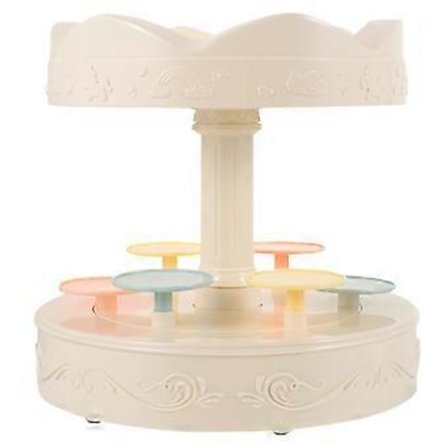 Roterende Karrusel Cupcake Holder Autorotation Cupcake Stativ til Bageri Fest