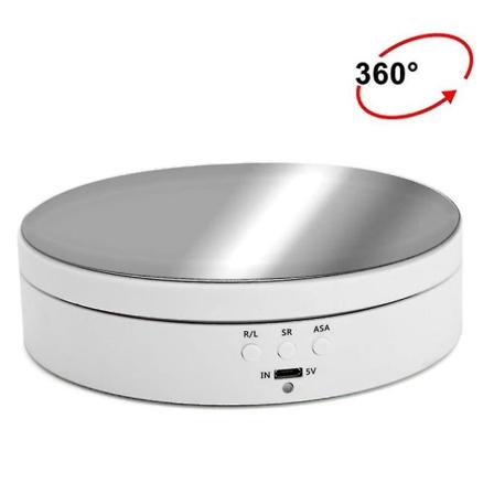 Elektrisk displaybord 3-trinns justerbar vinkel intelligent roterende hvit