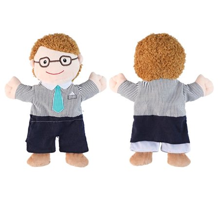 Pappa Familie Hånddukke, Plysj Hånddukke Dukke Rollespill Leker