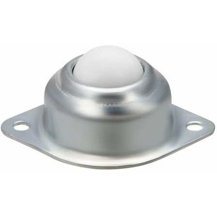 Overførselskuglehjul Kugleoverførselsenheder Universelle Møbelhjul Nylonkugler Kuglehjul Hjul Rulleoverførsel med 2 huller til møbler(70mm,1stk)Skruer