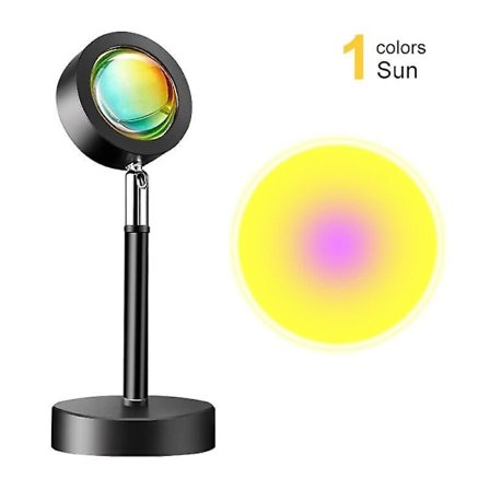 Auringonlaskun projektilamppu auringonlaskuprojektorin tunnelma led-lamppu yövalot baarikahvilaan seinäkoristevalokuvan tausta