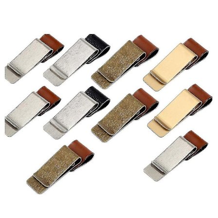 10 st Penna Loop Hållare Penna Klämma Anteckningsbok Penna Hållare Med Mässing Klämma Läder Penna Hållare Klämma För Anteckning