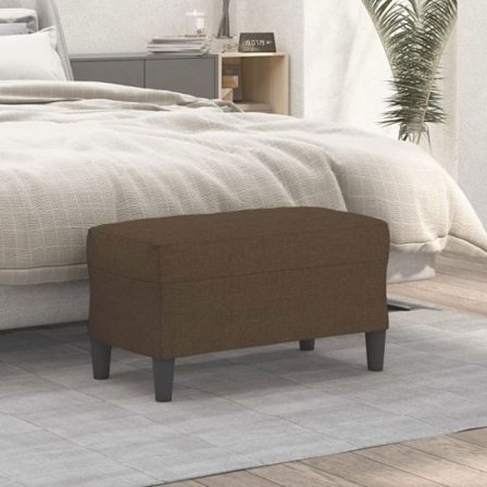 Bänk Vidaxl Brun 70x35x41 cm Tyg