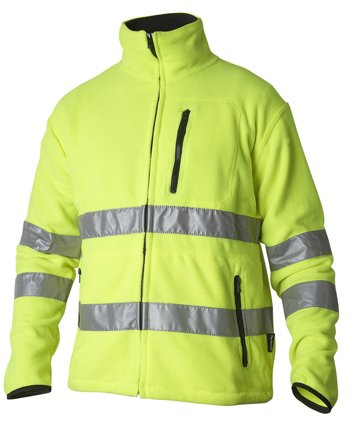 Top Swede 4642 Fleecejacka varsel, gul Varsel, Gul, Kläder