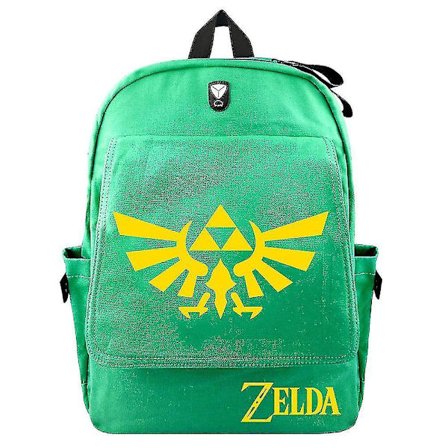 Zelda Legend Ryggsäck Student Cartoon Anime Bag Canvas Ryggsäck