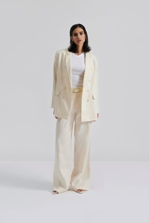 Malina - Mya linen pants - L - Vanilla