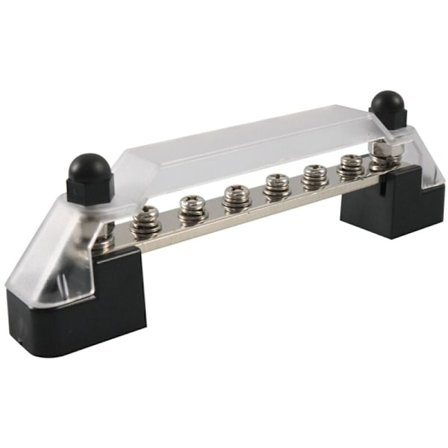 6 Terminal Bus Bar og Cover Jordfordeling Kit Blok Terminal Truck Båd Marine Power Distribution Blok Bil