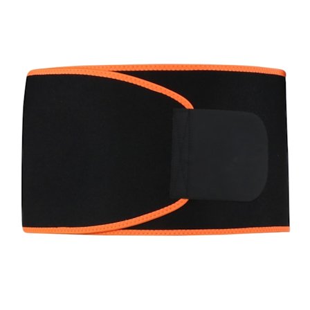 Talje-træningsbælte Justerbar OK Klud Neopren Komposit Kvinder Slankende Mavebånd Former til Sport Orange Sort