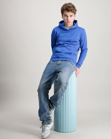 Peak Performance Jr Original Small Logo Hood Niebieski Bluzy z kapturem Chłopiec - Kids Brand Store