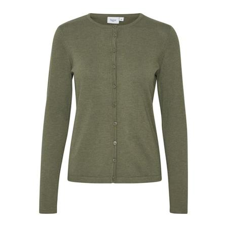 Saint Tropez R-Neck Cardigan Grøn, Dame Cardigans