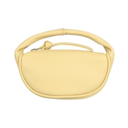 By Far, Micro Cush Bag Geel, Dames, Maat:ONE Size,leer