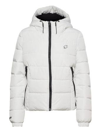Hooded Spirit Sports Puffer White Superdry