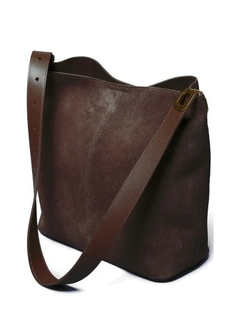 Suede Tote Bag Brown Ceannis