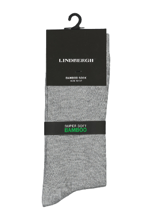 Lindbergh Bamboo Sock Strumpor Herr Grå 40-47