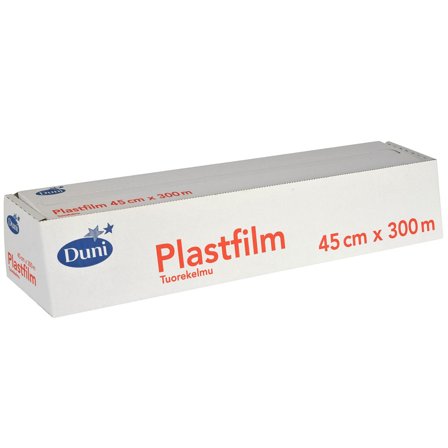 DUNI Plastfolie PVC 45cmx300m - Lyreco - Kök och servering - Plast- och aluminiumfolie - Plastfolie